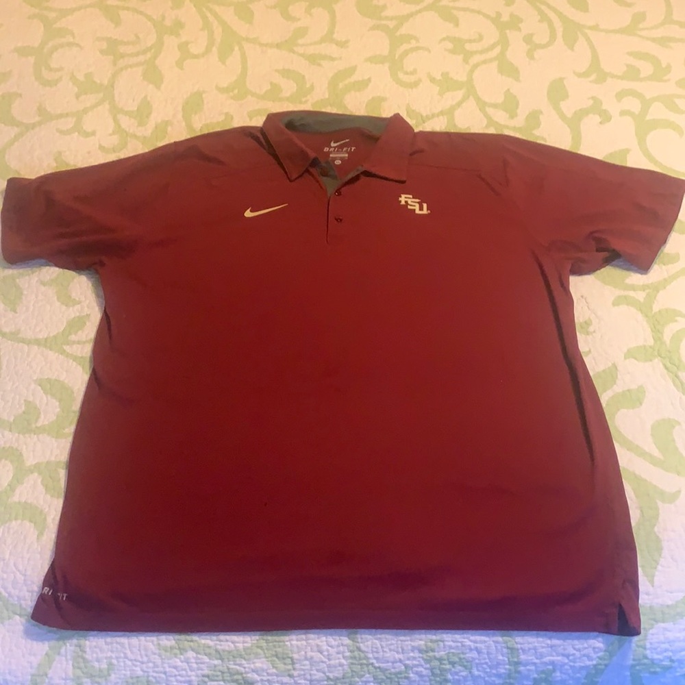 New W/O tags Florida State Nike dri-fit polo
